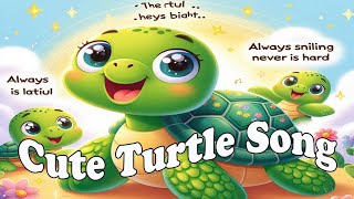 Cute Turtle Song 🎵 turtle turtles turtledoves song songs kidsongs childrensongs funnysongs [upl. by Sivar]