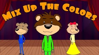 Songs For Kids quotMix Up The Colorsquot  Color Song After School Cubs [upl. by Eillo]