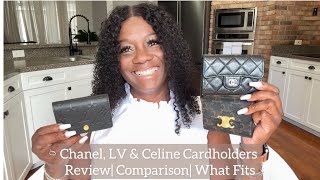 Battle of the Luxury Card Holders Chanel LV amp Celine [upl. by Seed]