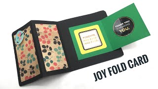 Joy Fold Card  Super Easy DIY Tutorial by Paper Folds  952 [upl. by Leipzig]