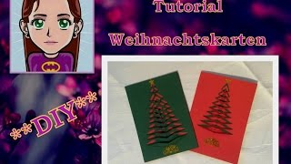 Weihnachtskarte basteln 02 [upl. by Eilyr]