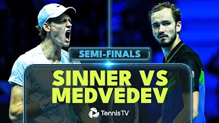 Jannik Sinner vs Daniil Medvedev Highlights  Nitto ATP Finals 2023 SemiFinal [upl. by Boleslaw]