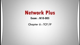 NetworkPlus Ch6 TCPIP [upl. by Ingelbert]