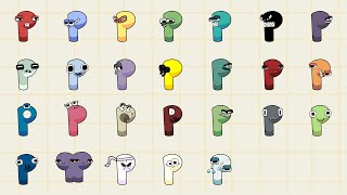 Alphabet Lore But They are all quotPquot shpes [upl. by Nothgiel]