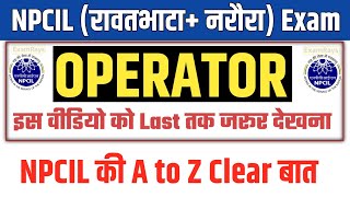 Npcil Operator exam 2024  npcil operator modal paper  npcil operator pyq  npcil operator doubt [upl. by Jethro]