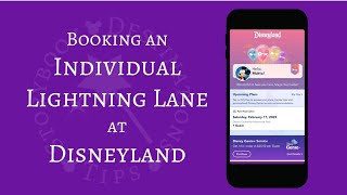 Booking an Individual Lightning Lane at Disneyland [upl. by Oilut23]