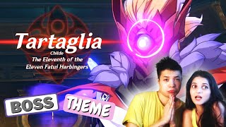 Reacting to Tartaglia Boss Theme  GENSHIN IMPACT [upl. by Irod]