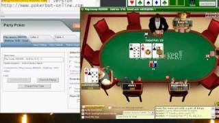 Online Poker Bot v2 at Party Poker [upl. by Oeram]