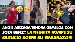 ANGIE ARIZAGA TENDRA GEMELOS CON JOTA BENZ LA NEGRITA ROMPE SU SILENCIO SOBRE SU EMBARAZO [upl. by Oidiple610]