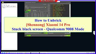 Fix Xiaomi 14 Pro Shennong hard brick stuck black screen  Qualcomm 9008 Mode [upl. by Narruc]