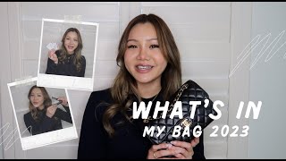 Whats in My Bag 2023 👛  Chanel Classic Bag Review 🤍 [upl. by Aneleairam]