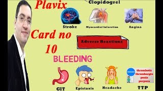 Plavix Clopidogrel  بلافيكس دواء القلب والسيولة  Drug card [upl. by Norac]