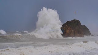 Temporal Gloria en Blanes costa brava [upl. by Uzia]