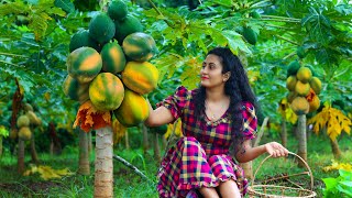 The best papaya delights 🍑 make more sweets amp desserts in rainy season [upl. by Arayk]