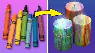 14 COLORFUL IDEAS WITH CRAYONS THAT WILL HIT YOUR FRIENDS [upl. by Evelina761]