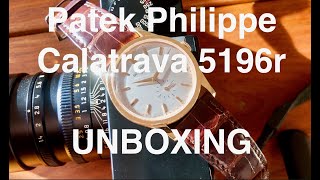 Unboxing the Patek Philippe Calatrava 5196R [upl. by Amme765]