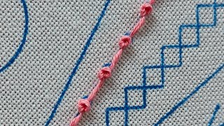 Tutorial Pistil stitch 🪡 [upl. by Balcer]