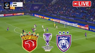 Johor Darul Tazim vs Shanghai Port Live Football  AFC Champions League 2024  Gameplay pes21 [upl. by Meeharb947]