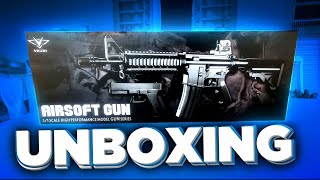 Unboxing AIRSOFT Rifle M4A1  GLOCK 17 da VIGOR  spring [upl. by Ahsinyar]