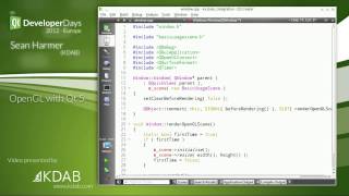 QtDD12  OpenGL with Qt 5  Dr Sean Harmer [upl. by Rairb]