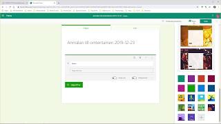 Canvas Enkel anmälan med Forms Office 365 [upl. by Oravla]