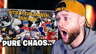 SOCCER FAN REACTS TO CRAZY NHL HITS FROM 2024  PART 2 [upl. by Anissa]