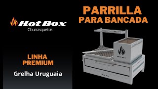 Churrasqueira Parrilla Premium para Bancada Uruguaia 74x45 com FireBox [upl. by Reeva521]