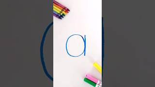 Let’s Write the Alphabet Lowercase Letter a kidslearning learnenglish alphabet spelling kids [upl. by Brana]