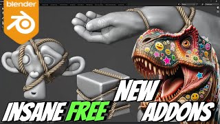 Top 10 New Free Blender Addons For 2025 [upl. by Dinah]