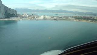 Gibraltar Airport  Approach amp Landing Runway 27 [upl. by Ttirrem]