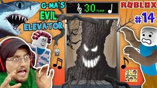 ROBLOX Grandmas EVIL Elevator not NORMAL w SHARK TORNADO  FGTEEV Duddy 14 Gameplay Roleplay [upl. by Goraud]