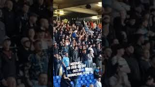 Walsall supporters enjoying their big day at St Andrews Knighthead Park Birmingham [upl. by Arden]