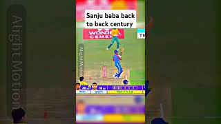 Sanju baba back to back T20 international century 💪😲🔥🏏viralvideo reels short shortvideo [upl. by Bettye]