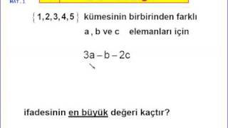 2007 ÖSS MATEMATİK 111 İLE 18 [upl. by Charo573]