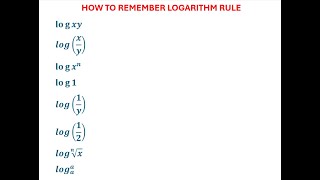 Mastering LOGARITHMS Rule Expert Tips [upl. by Alomeda]