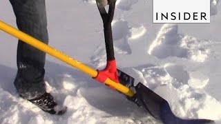 The HEFT tool attachment makes shoveling snow easy [upl. by Hadik]