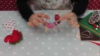 Make a Cath Kidston Festive Stan Christmas Decoration [upl. by Garrek692]