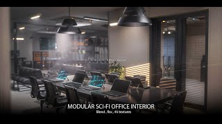 Modular Scifi Office interior [upl. by Lakym]