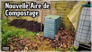 Ma nouvelle aire de COMPOSTAGE au POTAGER Réflexions autour du compost [upl. by Eislel]