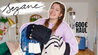 600€ Sézane tryon haul  🎀👖Jeans and sweaters [upl. by Elleynad129]