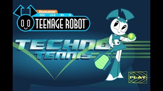 Nickelodeons My Life as a Teenage Robot Techno Tennis  Veteran Gameplay [upl. by Siradal]