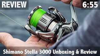 Shimano Stella 3000 Unboxing amp Review  Yellowtail Kingfish Test [upl. by Lallage]