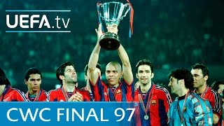 Barcelona v Paris SaintGermain 1997 UEFA Cup Winners Cup final highlights [upl. by Restivo]