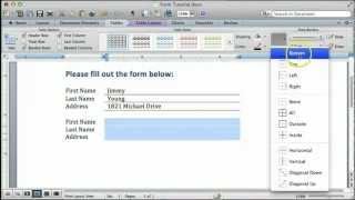 How to Create a Form in Word for Mac  OBU [upl. by Shipman]