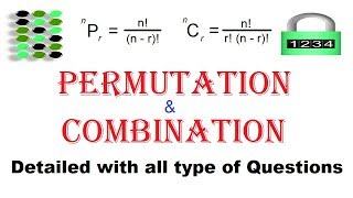 PERMUTATION amp COMBINATION Concept  All type of Problems [upl. by Sheley]