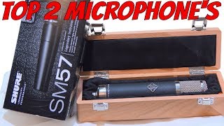 Best Two Microphones For Any Recording Studio Level Telefunken AK47 MKII SHURE SM57 2019 [upl. by Deane967]