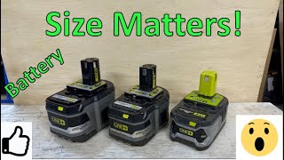 Ryobi Battery Comparison Does amps matter [upl. by Ellevel]