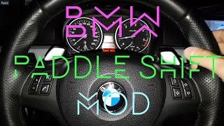 BMW 335d e91 e90 e92 Paddle Shift function inversion mod  howto [upl. by Lamoureux]