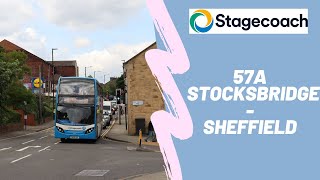 57A  Stocksbridge to Sheffield [upl. by Merlina]