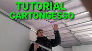 CONTROSOFFITTO IN CARTONGESSO parte 1 [upl. by Avahc667]